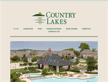 Tablet Screenshot of countrylakeshoa.com